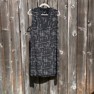 Pendleton black sleeveless silk dress size large
